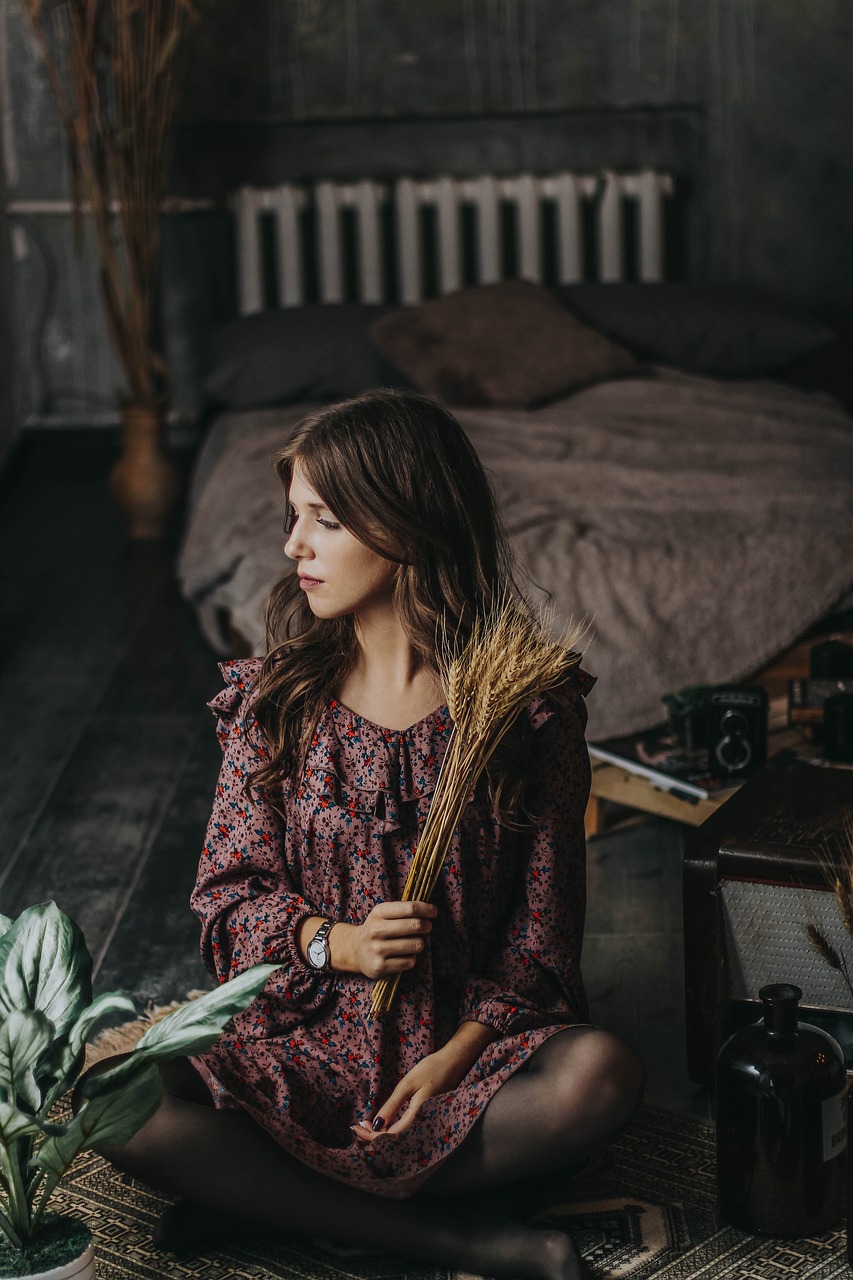 girl, flower wallpaper, nature