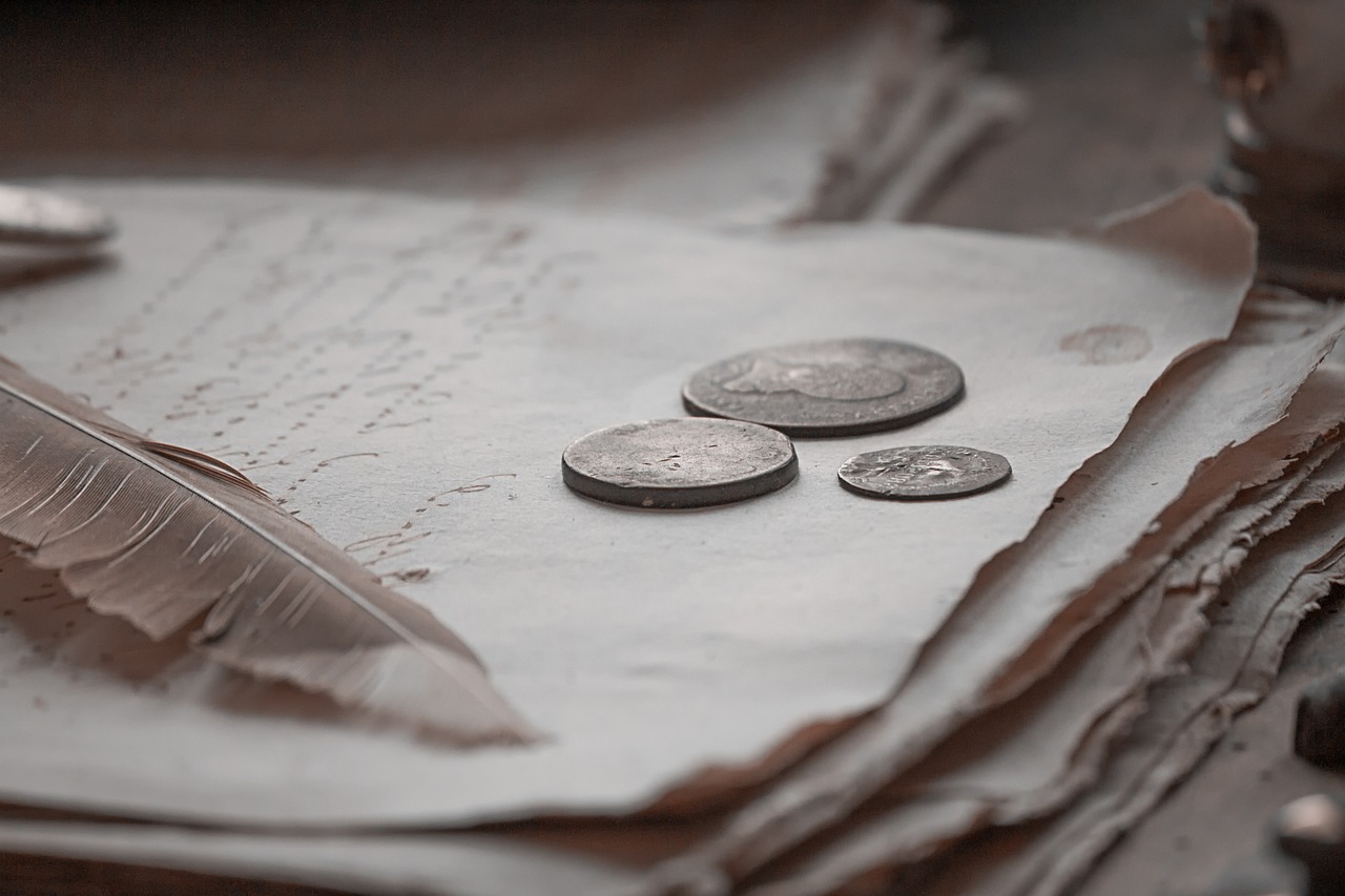 book, coin, money